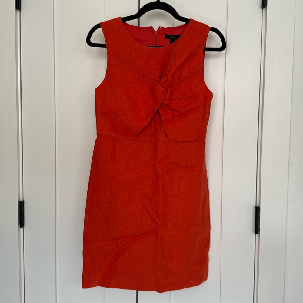 J. Crew linen sheath dress